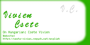 vivien csete business card